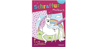 Schraffur-Malbuch. Einhörner