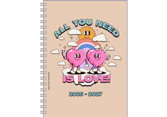 Schulagenda Cartoon All you Need Is Love