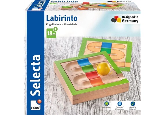 Selecta 62103 Kugelbahn Labirinto 16 Teile