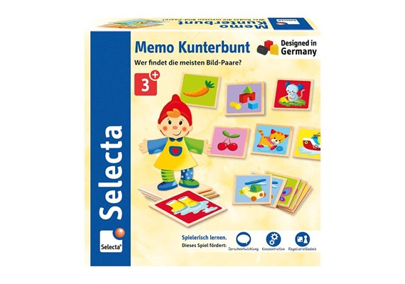 Selecta 63025 Memo Kunterbunt 36 Teile