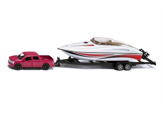 Siku 2568 Ford F150 mit Motorboot