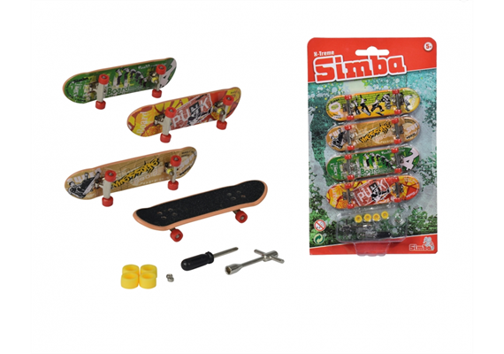 Simba Finger Skateboard 4-er Set