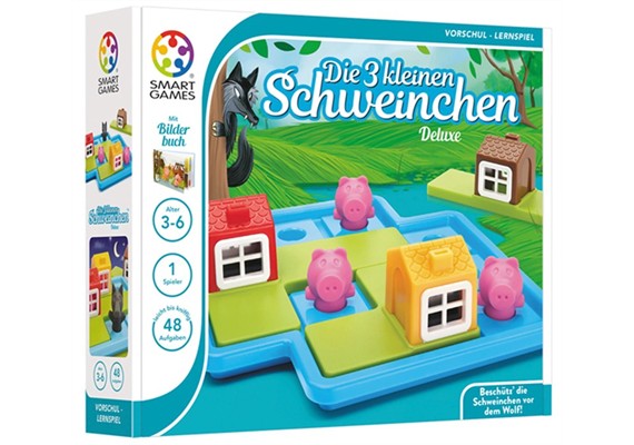 Smart Games SG 023 DE Die drei kleinen Schweinchen - Deluxe