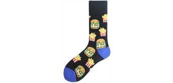 Socken 2246-073-5 Grösse 38 - 45 Hamburgers-Fries