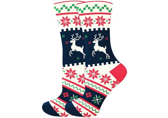 Socken 2316-350-Deer Grösse 38 - 45 cm Christmas