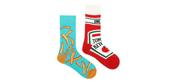 Socken 2368-023 Grösse 38 - 45 cm - Fries-Ketchup