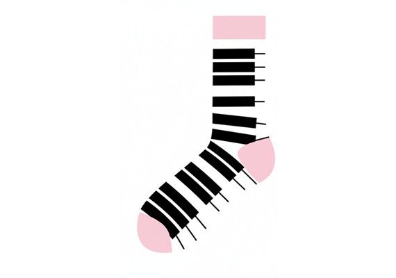 Socken 2512-219 Grösse 36 - 43 Piano