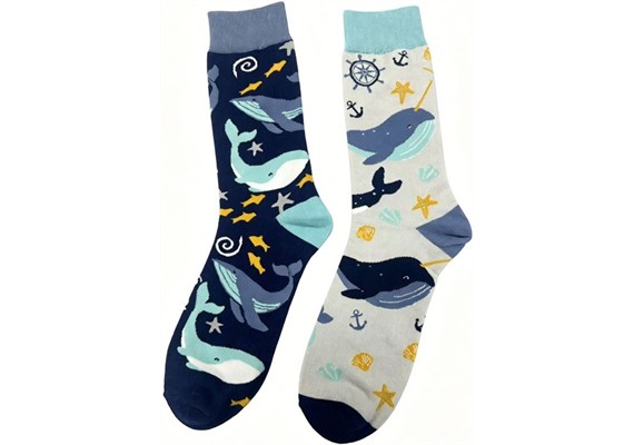Socken 2512-286 Grösse 38 - 45 Wale