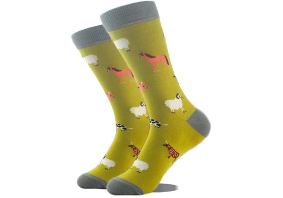 Socken 2607-007 Grösse 38 - 45 Farm Animals