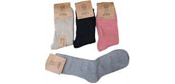 Socken aus Wolle Grösse 36 - 41 cm - 1 Paar assortiert