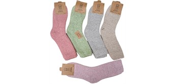 Socken aus Wolle Grösse 36 - 41 cm - 1 Paar assortiert