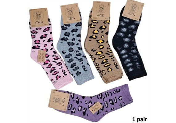 Socken aus Wolle Grösse 36 - 41 cm - 1 Paar assortiert