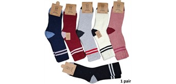Socken aus Wolle Grösse 36 - 41 cm - 1 Paar assortiert