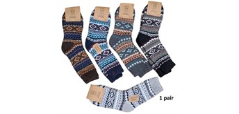 Socken aus Wolle Grösse 41 - 47 cm - 1 Paar assortiert