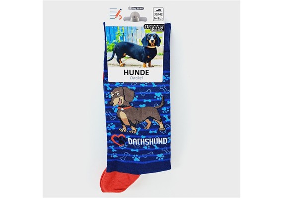 Socken Dackel Grösse 35 - 38