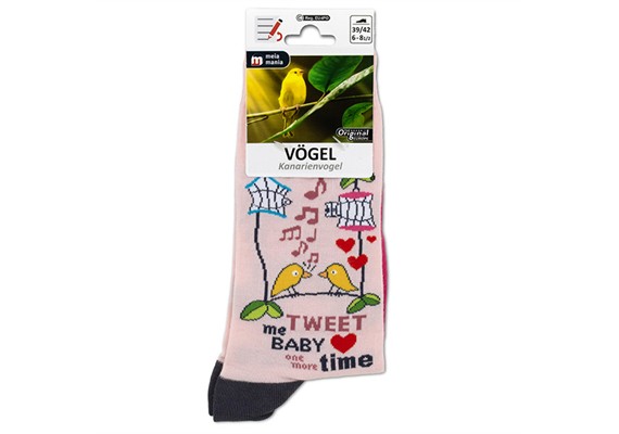 Socken Kanarienvogel Grösse 39 - 42