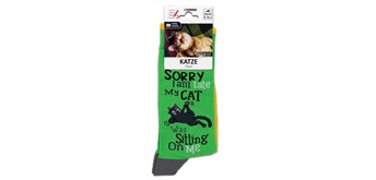 Socken Katze faul Grösse 39 - 42