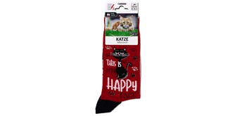Socken Katze mürrisch Grösse 35 - 38