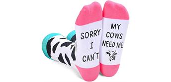 Socken2424-029 Grösse 38 - 45 cm Cows