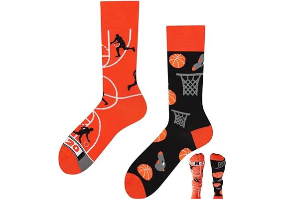 Socken2512-053 Grösse 38 - 45 cm - Basketball