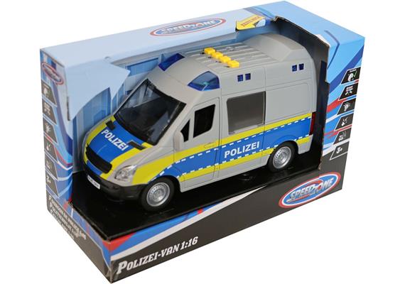 Speedzone Polizei-Van mit Light &Sound, Friktion