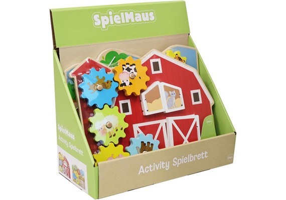 SpielMaus Holz Activity Spielbrett, 2-fach assortiert