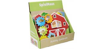 SpielMaus Holz Activity Spielbrett, 2-fach assortiert