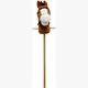 SpielMaus Holz Plüsch Steckenpferd mit Sound, braun, 98 cm