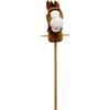 SpielMaus Holz Plüsch Steckenpferd mit Sound, braun, 98 cm