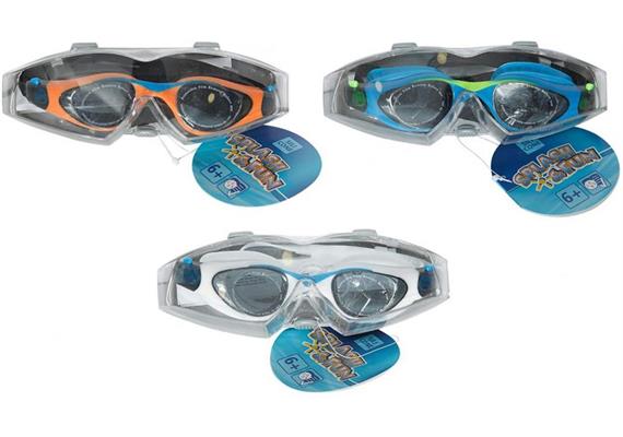 Splash & Fun Schwimmbrille Ocean, Silikon, 6+