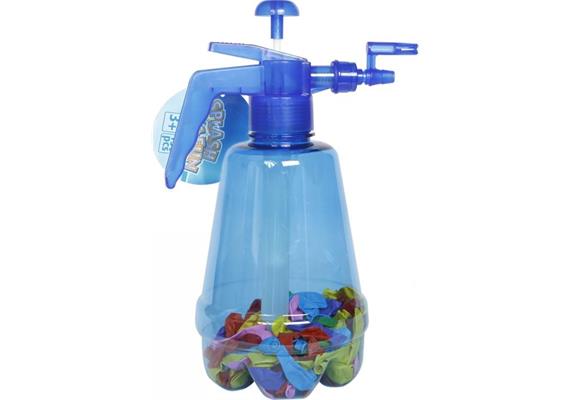 Splash & Fun Wasserbomben-Pumpe inkl. 150 Wasserbomben, blau