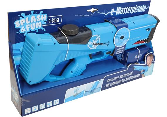 Splash & Fun Wasserpistole Hai 42 cm, elektrisch