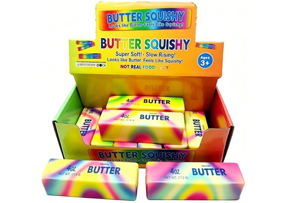 Squishy Butter 13 cm - 1 Stück assortiert