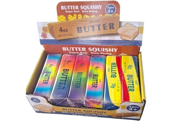 Squishy Butter 13 cm - 1 Stück assortiert