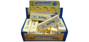 Squishy Butter gelb 13 cm - 1 Stück