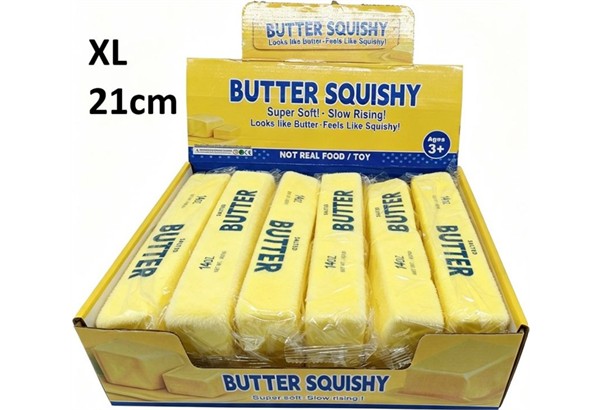 Squishy Butter XL 21 cm - 1 Stück assortiert