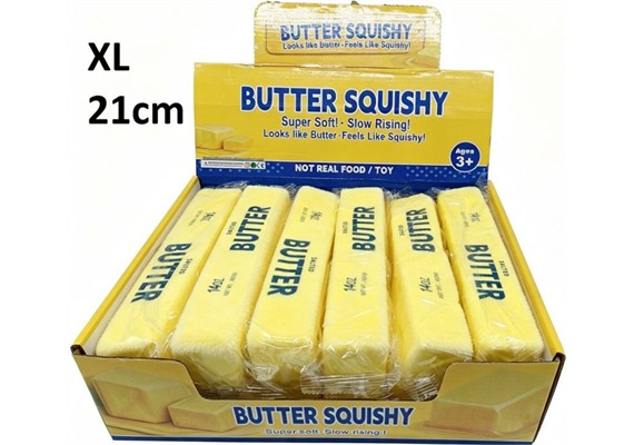 Squishy Butter XL 21 cm - 1 Stück assortiert