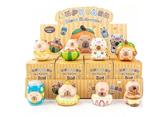 Squishy Cabybara 5 cm 1 Stück assortiert