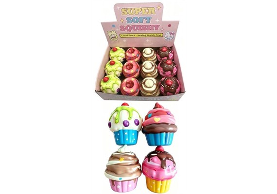 Squishy Cupcake 10 x 8 cm 1 Stück assortiert
