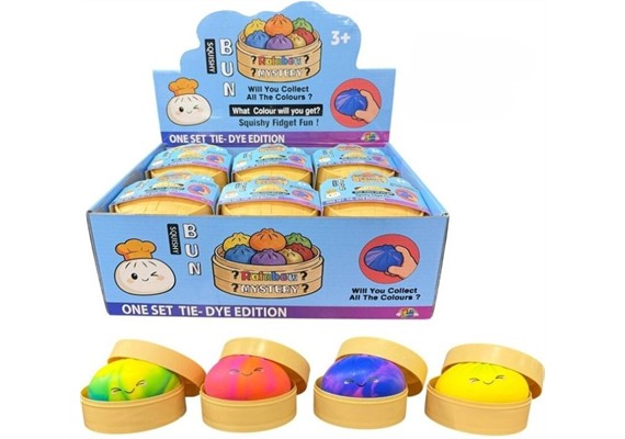 Squishy Dumpling 8.5 cm Tie Dye 1 Stück assortiert