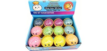 Squishy Dumpling Glitter 5 cm, 1 Stück assortiert