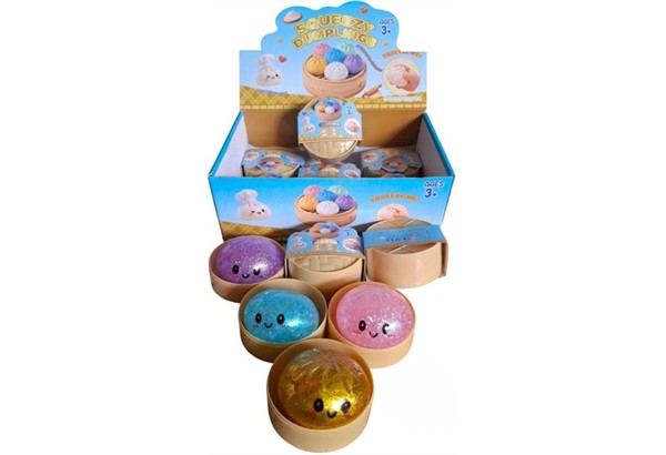 Squishy Dumpling Glitter 9.5 x 4.5 cm 1 Stück assortiert