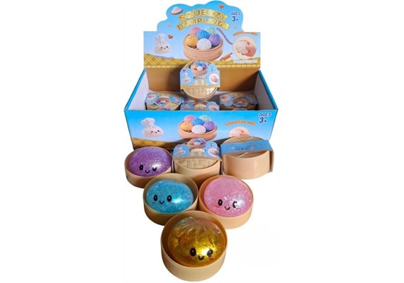 Squishy Dumpling Glitter 9.5 x 4.5 cm 1 Stück assortiert
