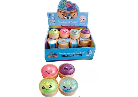 Squishy Dumpling Glitter ca. 5.5 cm, 1 Stück assortiert
