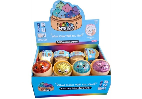 Squishy Dumpling Glitter ca. 5.5 cm, 1 Stück assortiert