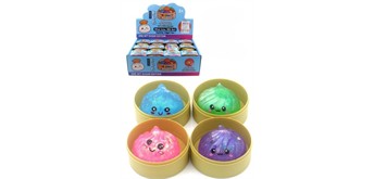 Squishy Dumpling Glitter ca. 5 cm, 1 Stück assortiert
