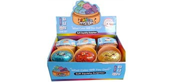 Squishy Dumpling Glitter ca. 8.5 cm, 1 Stück assortiert