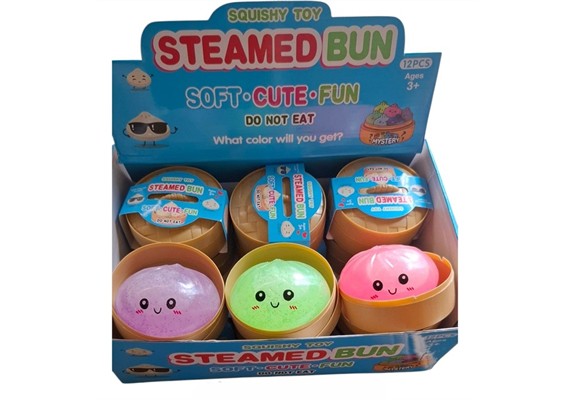Squishy Dumpling Glitter Glow in the Dark 8.5 cm 1 Stück assortiert
