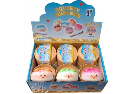 Squishy Dumpling PU Foam Rising ca. 8.5 cm 1 Stück assortiert