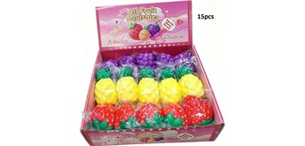 Squishy Frucht 9 cm - 1 Stück assortiert